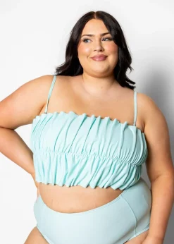 Kortni Jeane Fresh Mint | Oversized Ruffle Top FreshMint New