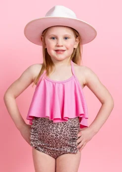 Kortni Jeane | Mini Down in Front Ruffle Bottoms Jaguar Clearance