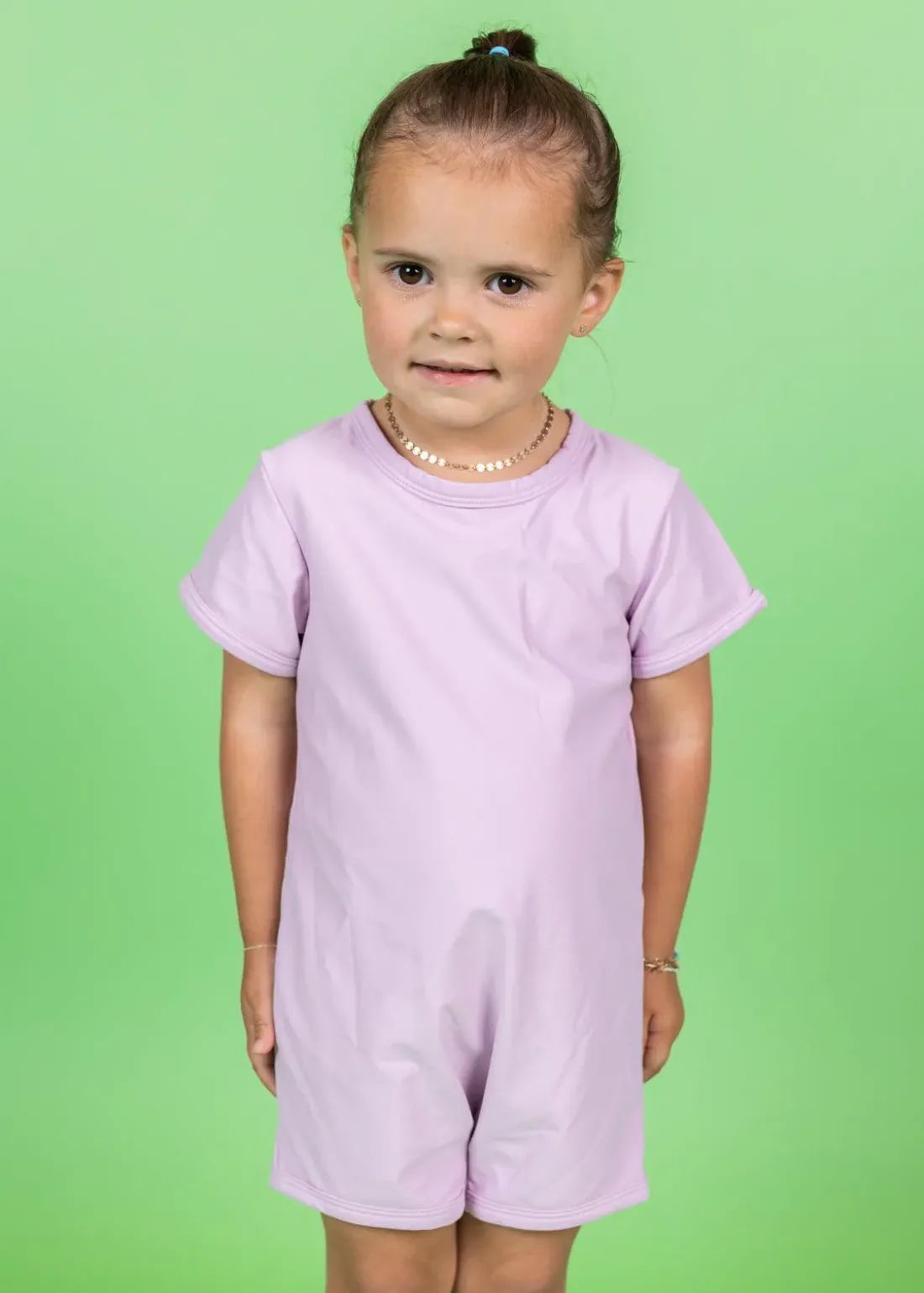 Kortni Jeane Just Lilac | Mini Shorties Rashguard (Unisex) JustLilac Hot