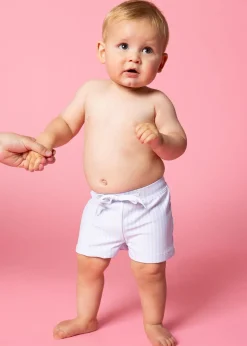 Kortni Jeane Light Blue Stripe | Baby Euro Shorts LightBlueStripe Best