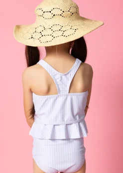 Kortni Jeane Light Blue Stripe | Mini Racer Back Top LightBlueStripe Online