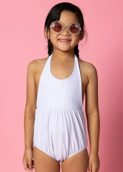 Kortni Jeane Light Blue Stripe | Mini Romper One-Piece LightBlueStripe New
