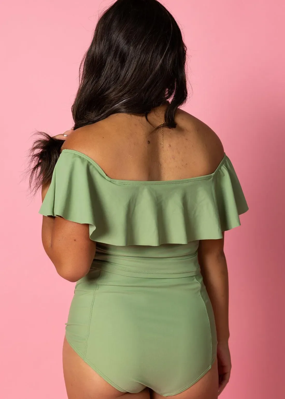 Kortni Jeane Meadow Green | High-Waisted Bottoms MeadowGreen Outlet