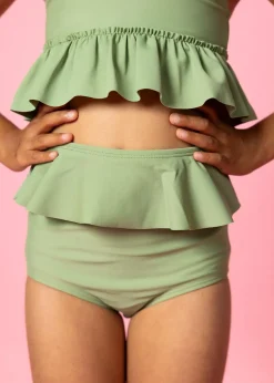 Kortni Jeane Meadow Green | Mini Peplum Bottoms MeadowGreen Fashion