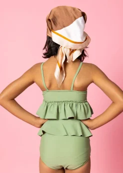 Kortni Jeane Meadow Green | Mini Peplum Top MeadowGreen Fashion