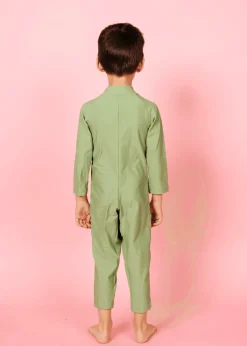 Kortni Jeane Meadow Green | Mini Rashguard One-Piece (Unisex) MeadowGreen Discount