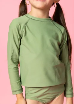 Kortni Jeane Meadow Green | Mini Rashguard Top (Unisex) MeadowGreen Hot