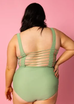 Kortni Jeane Meadow Green | Ruched Bottoms 2.0 MeadowGreen Clearance