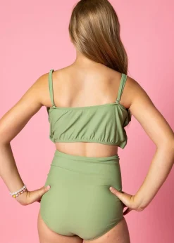 Kortni Jeane Meadow Green | Youth Down in Front Ruffle Bottoms MeadowGreen Sale