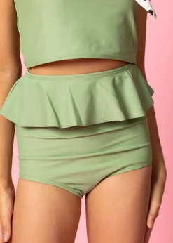 Kortni Jeane Meadow Green | Youth Peplum Bottoms MeadowGreen Outlet
