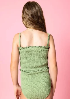 Kortni Jeane Meadow Green | Youth Smocked Bottoms MeadowGreen Fashion
