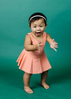 Kortni Jeane | Baby Skirted One-Piece Melon New