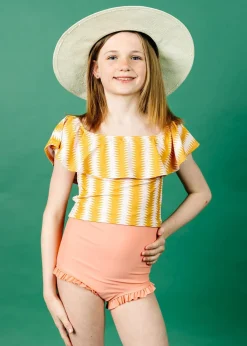 Kortni Jeane | Youth All Ruffled Up Bottoms Melon Clearance