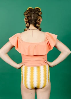 Kortni Jeane | Youth Ruffled Around Top Melon Hot
