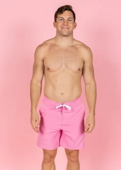 Kortni Jeane Mens Swim Trunks | Sweet Pink SweetPink New