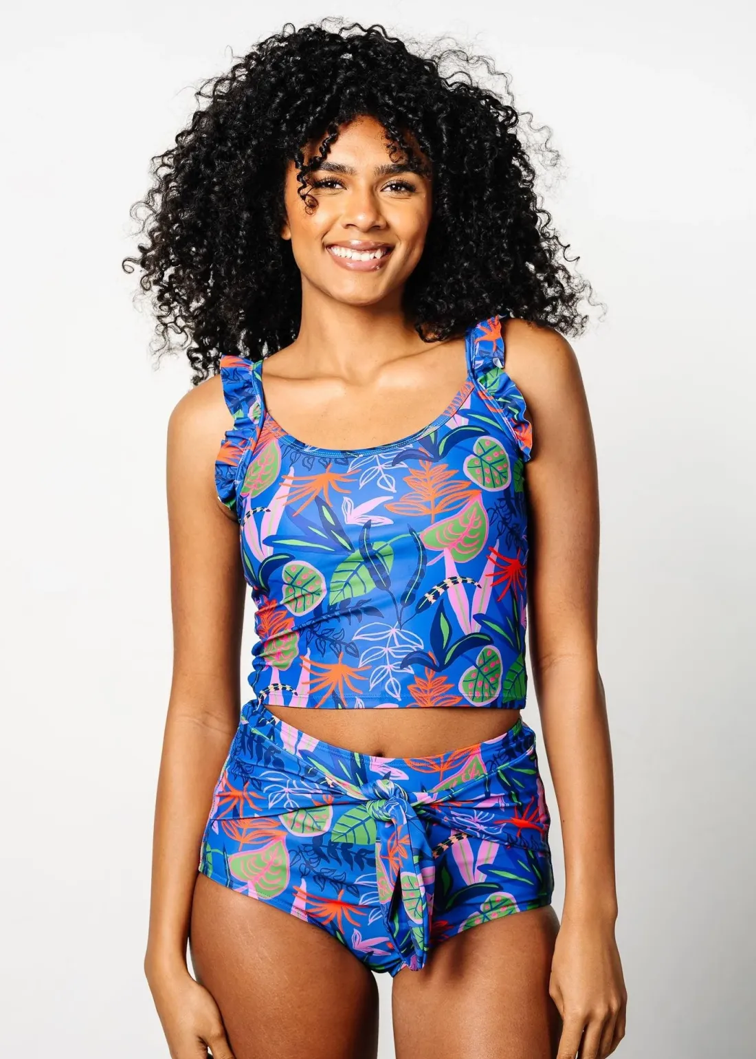Kortni Jeane Midnight Jungle | Flutter Top Midnight_Jungle Discount