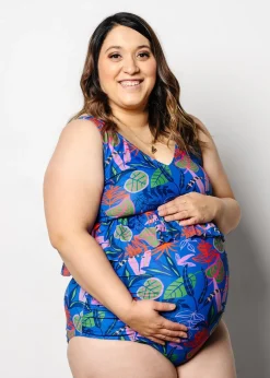 Kortni Jeane Midnight Jungle | Maternity Bottoms Midnight_Jungle Outlet