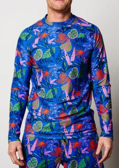 Kortni Jeane Midnight Jungle | Mens Rashguard Top Midnight_Jungle Fashion