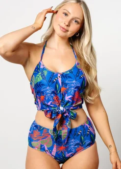 Kortni Jeane Midnight Jungle | Mid-Rise Bottoms Midnight_Jungle Outlet