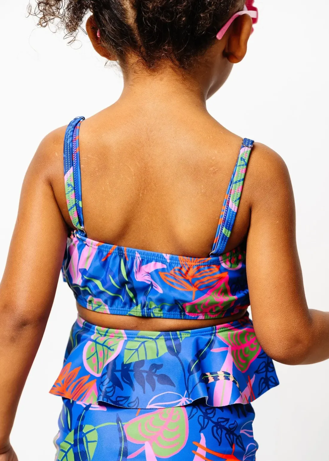 Kortni Jeane Midnight Jungle | Mini Oversized Ruffle Top Midnight_Jungle Outlet
