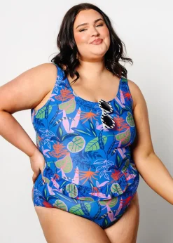 Kortni Jeane Midnight Jungle | Skirted One-Piece Midnight_Jungle Hot