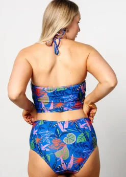 Kortni Jeane Midnight Jungle | Tied-Up Top Midnight_Jungle Outlet