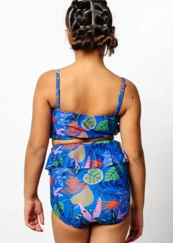 Kortni Jeane Midnight Jungle | Youth Peplum Bottoms Midnight_Jungle Discount