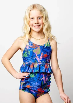 Kortni Jeane Midnight Jungle | Youth Peplum Top Midnight_Jungle Hot