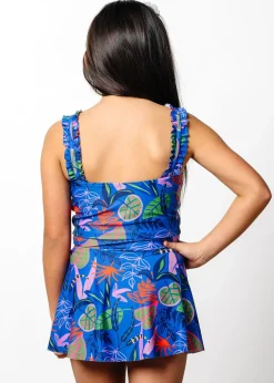 Kortni Jeane Midnight Jungle | Youth Ripple Top Midnight_Jungle Sale