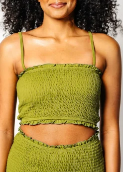 Kortni Jeane Olive Green | Bandeau Top Olive_Green Best