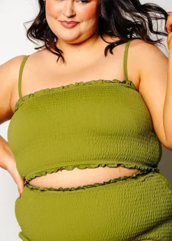 Kortni Jeane Olive Green | Bandeau Top Olive_Green Best