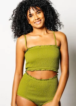 Kortni Jeane Olive Green | Bandeau Top Olive_Green Best