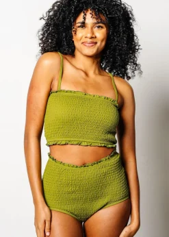 Kortni Jeane Olive Green | Bandeau Top Olive_Green Best
