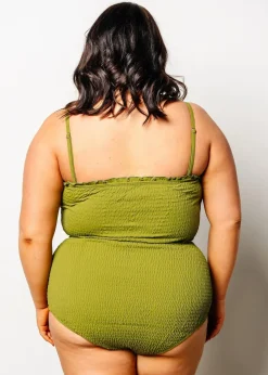 Kortni Jeane Olive Green | Bandeau Top Olive_Green Best