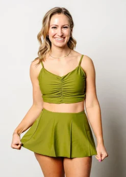 Kortni Jeane Olive Green | Centered Top Olive_Green Best