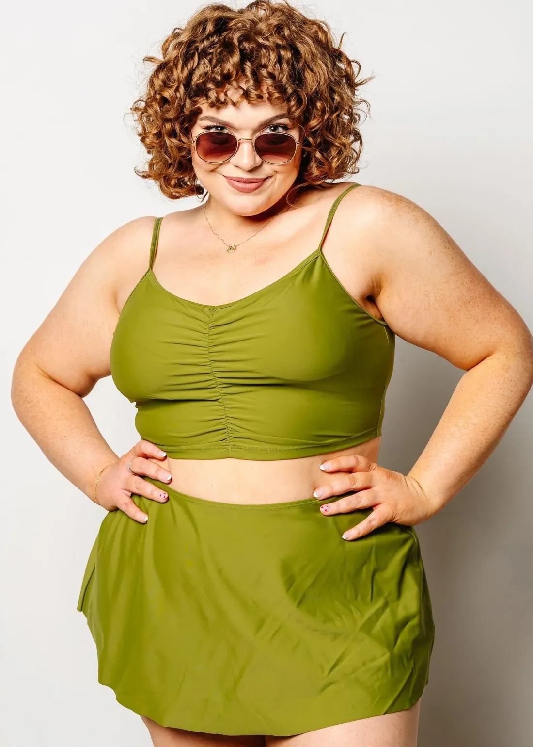 Kortni Jeane Olive Green | Detached Short Skirt Olive_Green Fashion