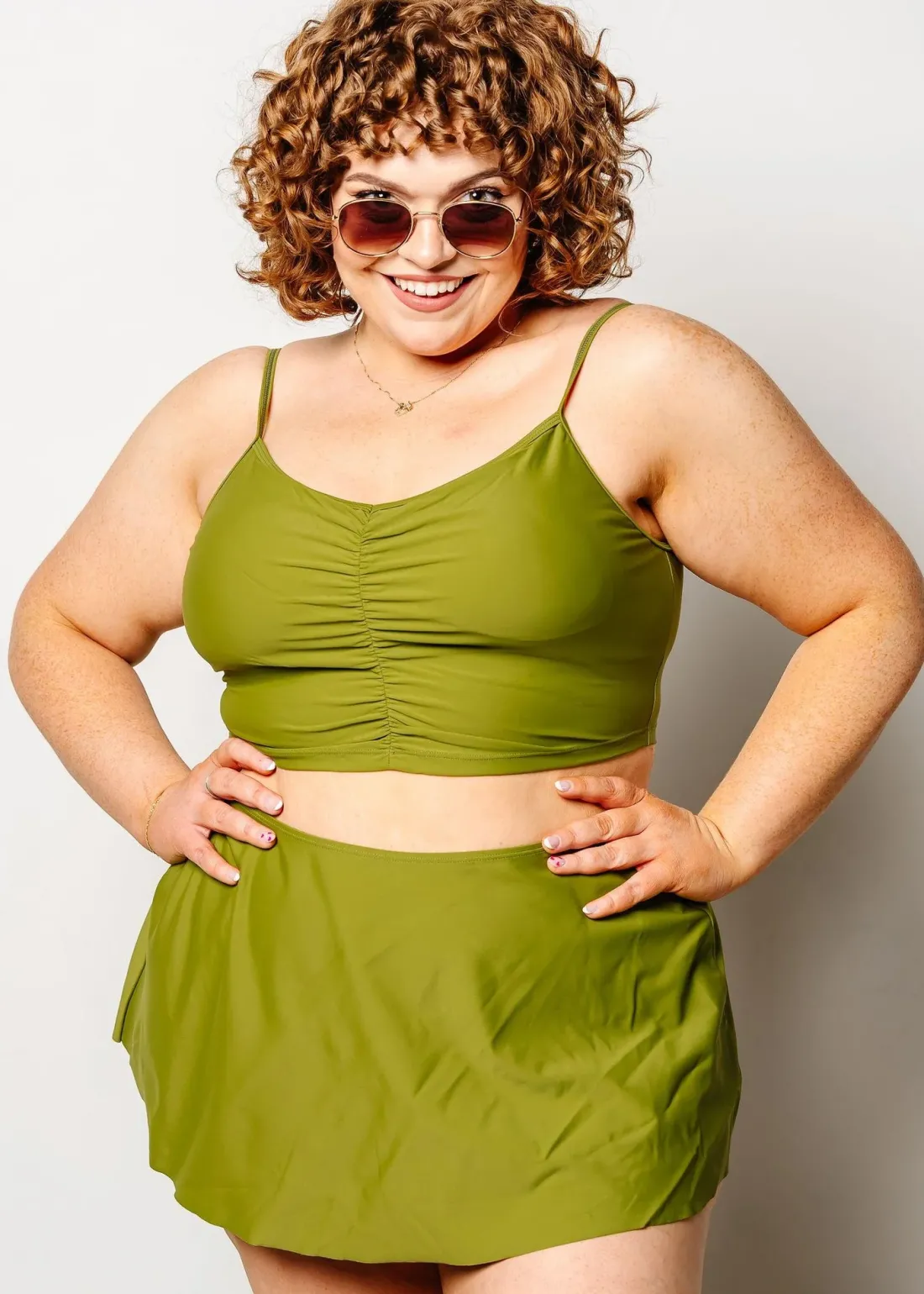 Kortni Jeane Olive Green | Detached Short Skirt Olive_Green Fashion