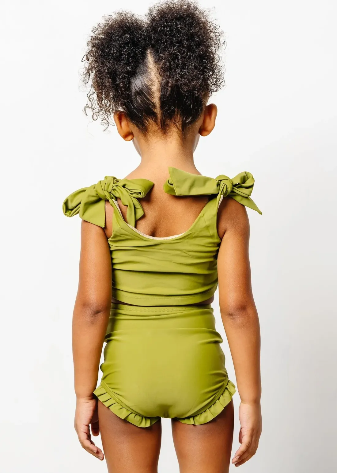 Kortni Jeane Olive Green | Mini All Ruffled Up Bottoms Olive_Green Outlet