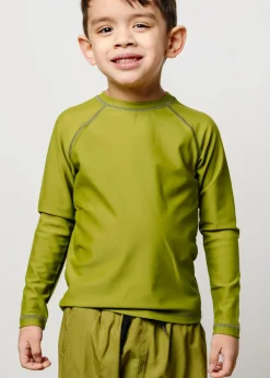 Kortni Jeane Olive Green | Mini Rashguard Top (Unisex) Olive_Green Discount