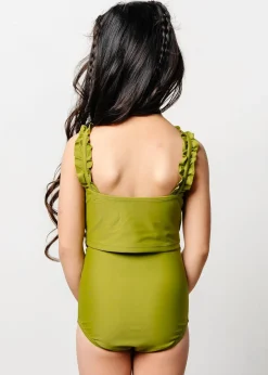 Kortni Jeane Olive Green | Mini Ripple Top Olive_Green Hot