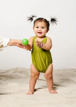 Kortni Jeane Olive Green | Mini Romper One-Piece Olive_Green Outlet