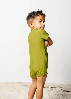 Kortni Jeane Olive Green | Mini Shorties Rashguard (Unisex) Olive_Green Clearance