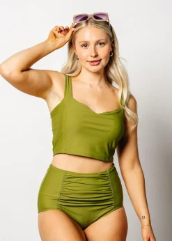 Kortni Jeane Olive Green | Original Latter-Back Top Olive_Green Best