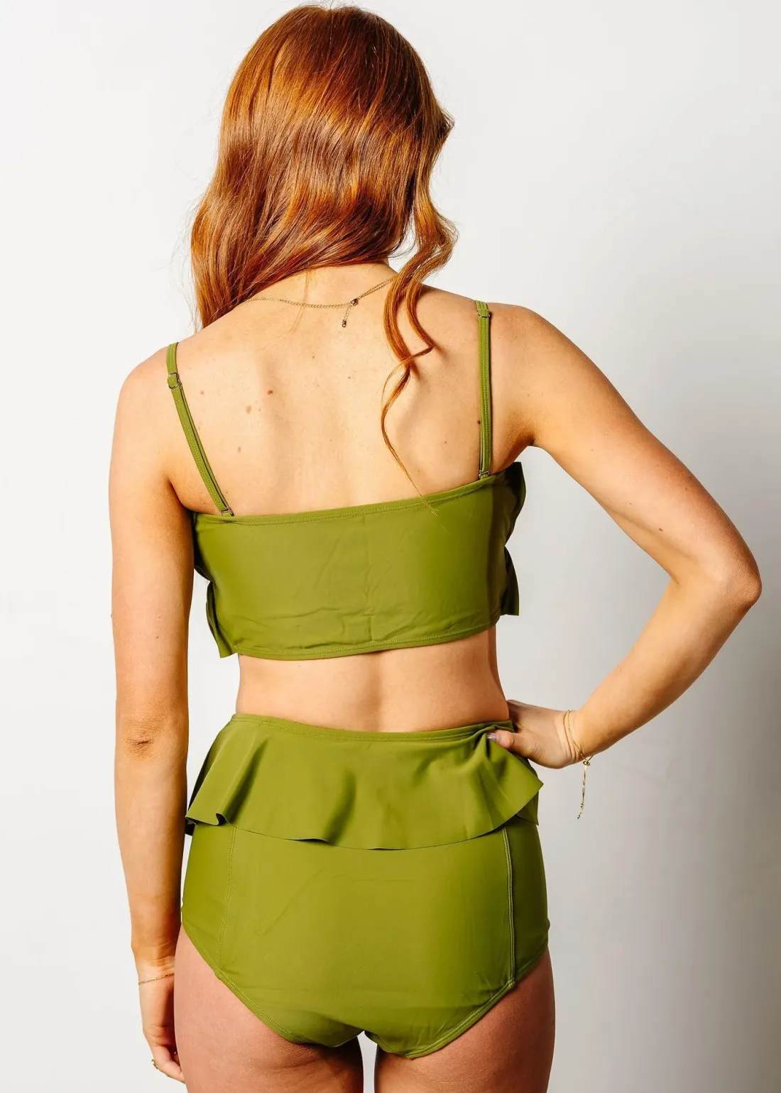 Kortni Jeane Olive Green | Peplum Bottoms Olive_Green New