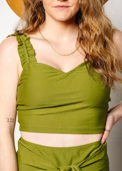 Kortni Jeane Olive Green | Ripple Top Olive_Green New