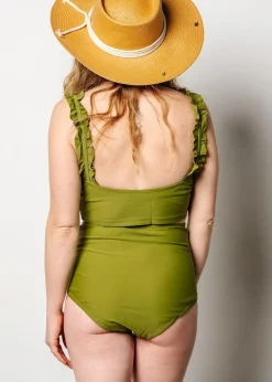 Kortni Jeane Olive Green | Ripple Top Olive_Green New