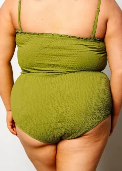 Kortni Jeane Olive Green | Smocked Bottoms Olive_Green Outlet
