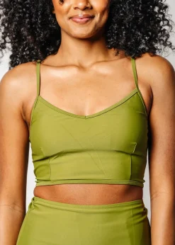 Kortni Jeane Olive Green | VD Crop Top Olive_Green New