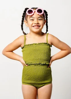 Kortni Jeane Olive Green | Youth Bandeau Top Olive_Green Fashion