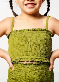 Kortni Jeane Olive Green | Youth Bandeau Top Olive_Green Fashion